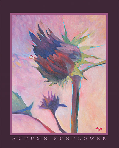 Autumn Sunflower Poster
