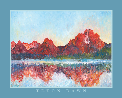 Teton Dawn Poster